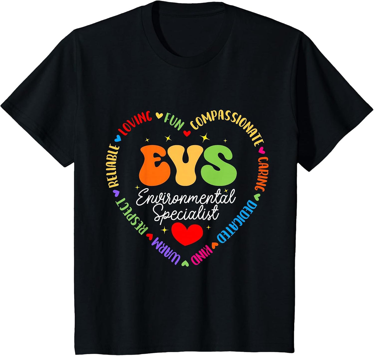 EVS Environmental Specialist Appreciation EVS Week T-Shirt - Black