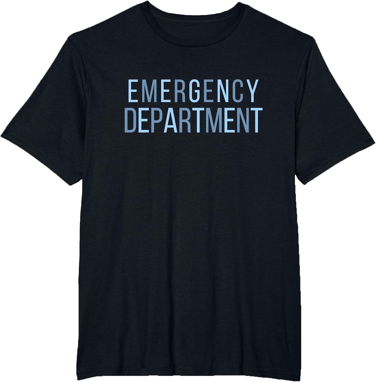 Emergency Department ER Tech Emergency Room Nurse T-Shirt - Black