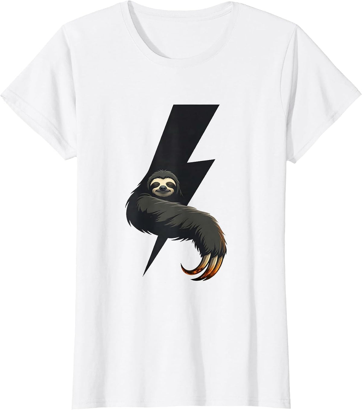 Sloth Superhero Funny Animal Novelty Humor T-Shirt - White