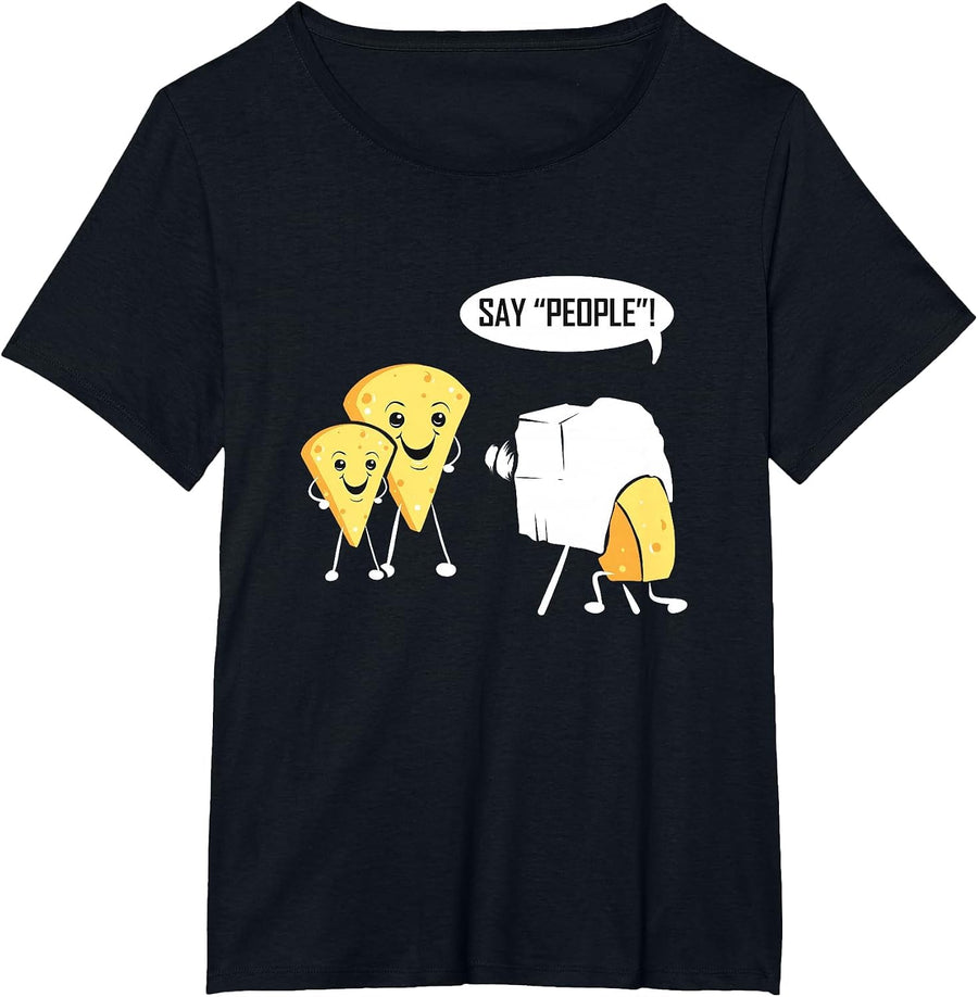 Photography Cheese Funny for Photographer Photo Camera T-Shirt, Women's Plus, Black, 5X - As Pictured