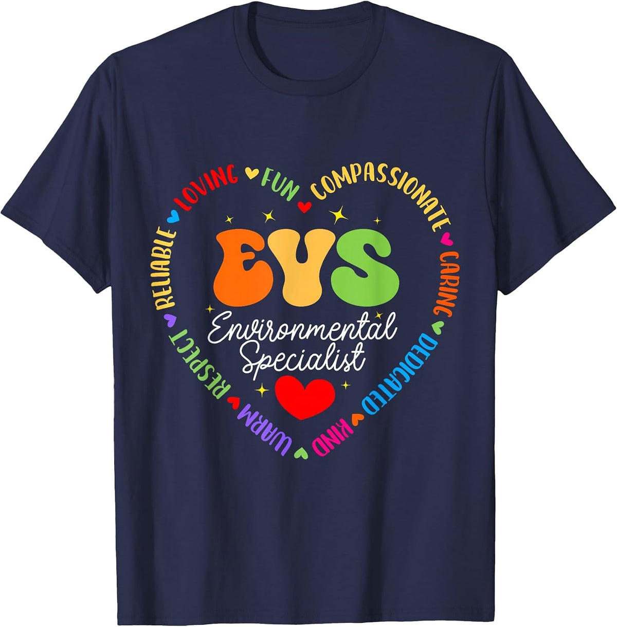 EVS Environmental Specialist Appreciation EVS Week T-Shirt - Navy Blue