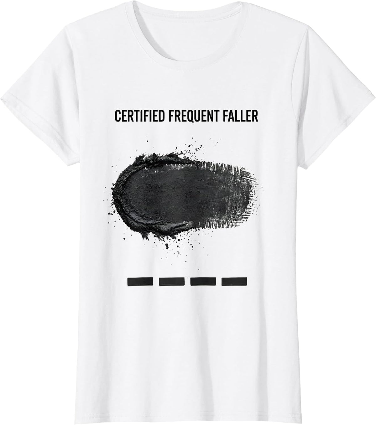 Women's Certified Frequent Faller Funny Rock Climbing Bouldering T-Shirt - White