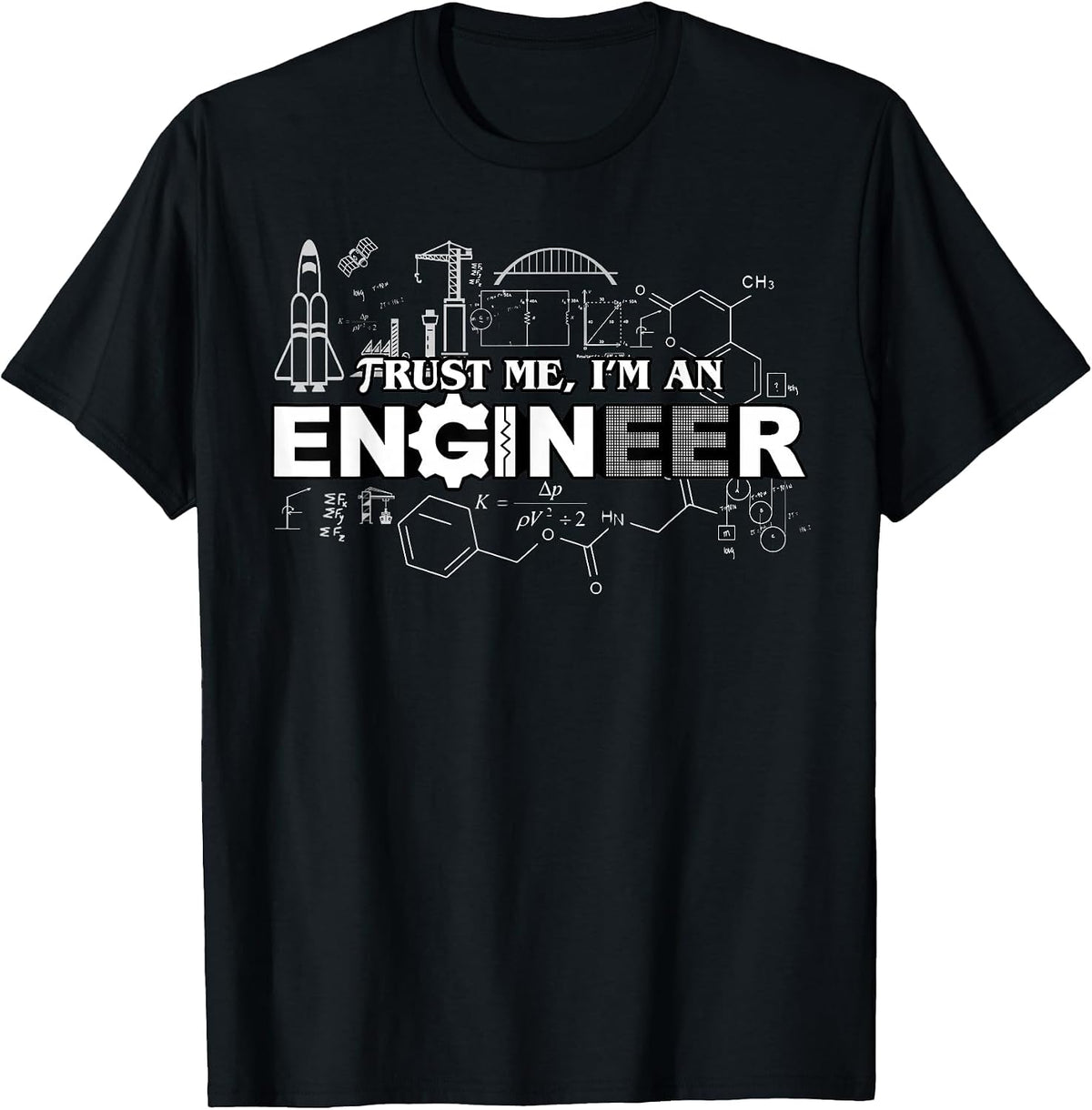 Trust Me I'm an Engineer T-Shirt T-Shirt - Black
