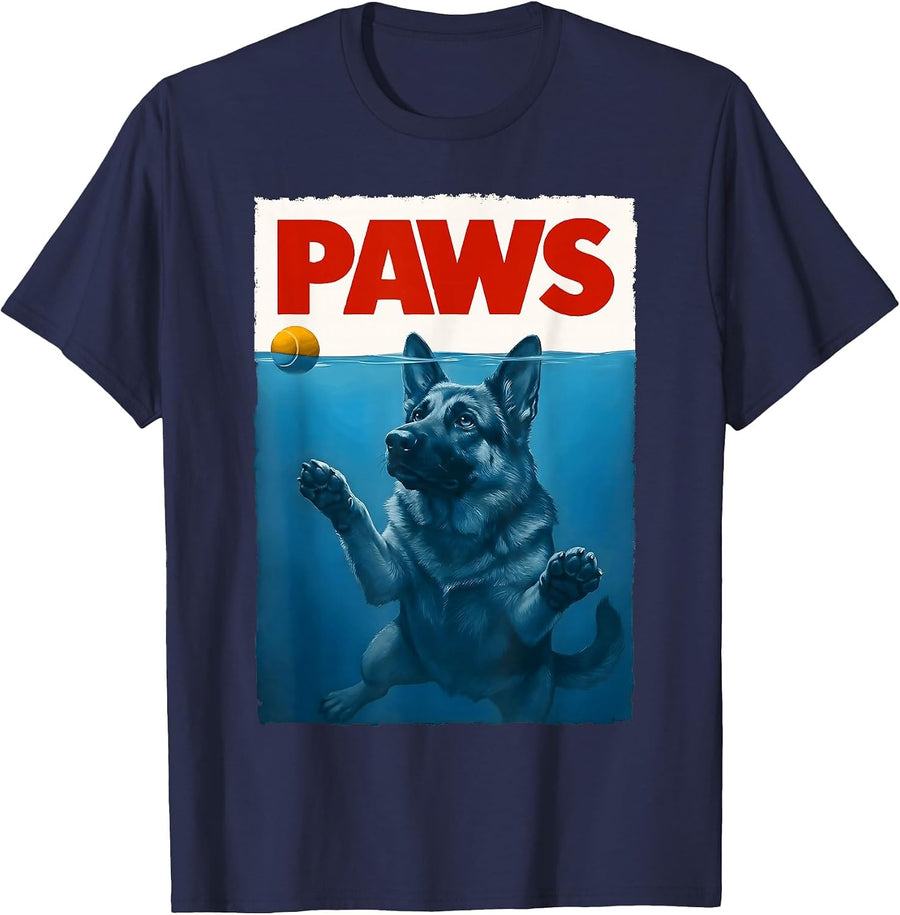 German Shepherd Dog Mom Funny German Shepherd T-Shirt - Navy Blue