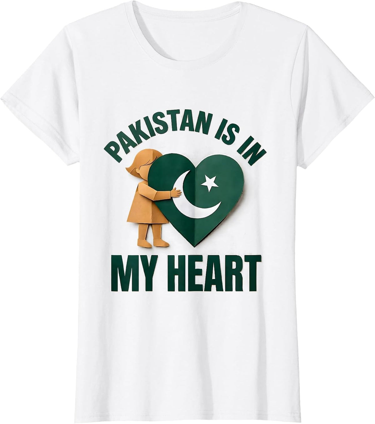 Pakistan Is In My Heart Patriotic Independence Day Kid Gift T-Shirt - White