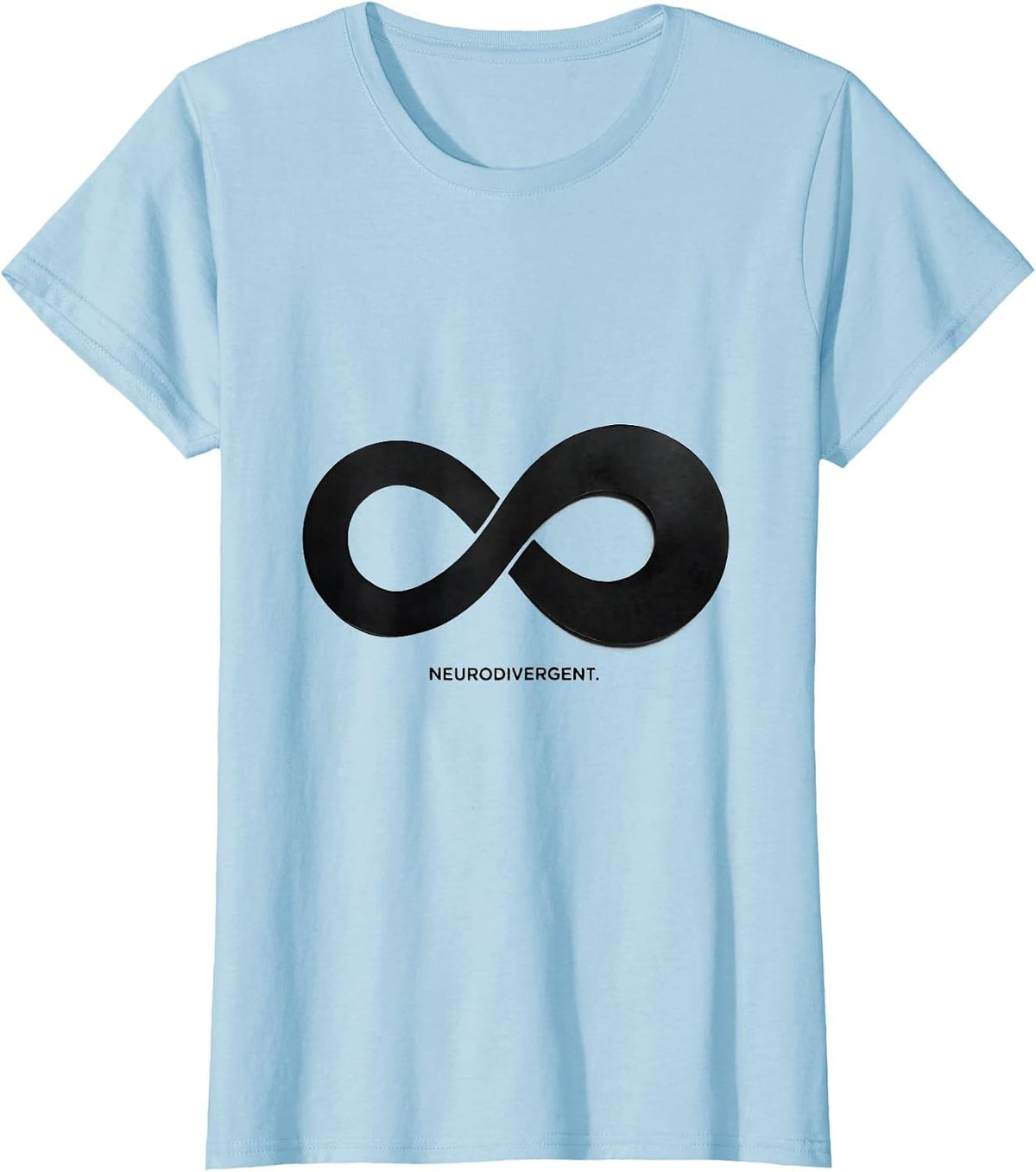 Neurodivergent Autism ADHD Neurodiversity Awareness T-Shirt - Baby Blue