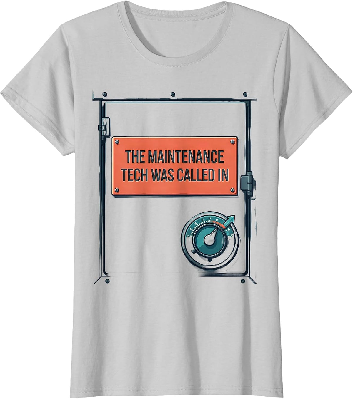 Women's The Maintenance Tech Was Called In Funny HVAC Technician T-Shirt - Silver Grey