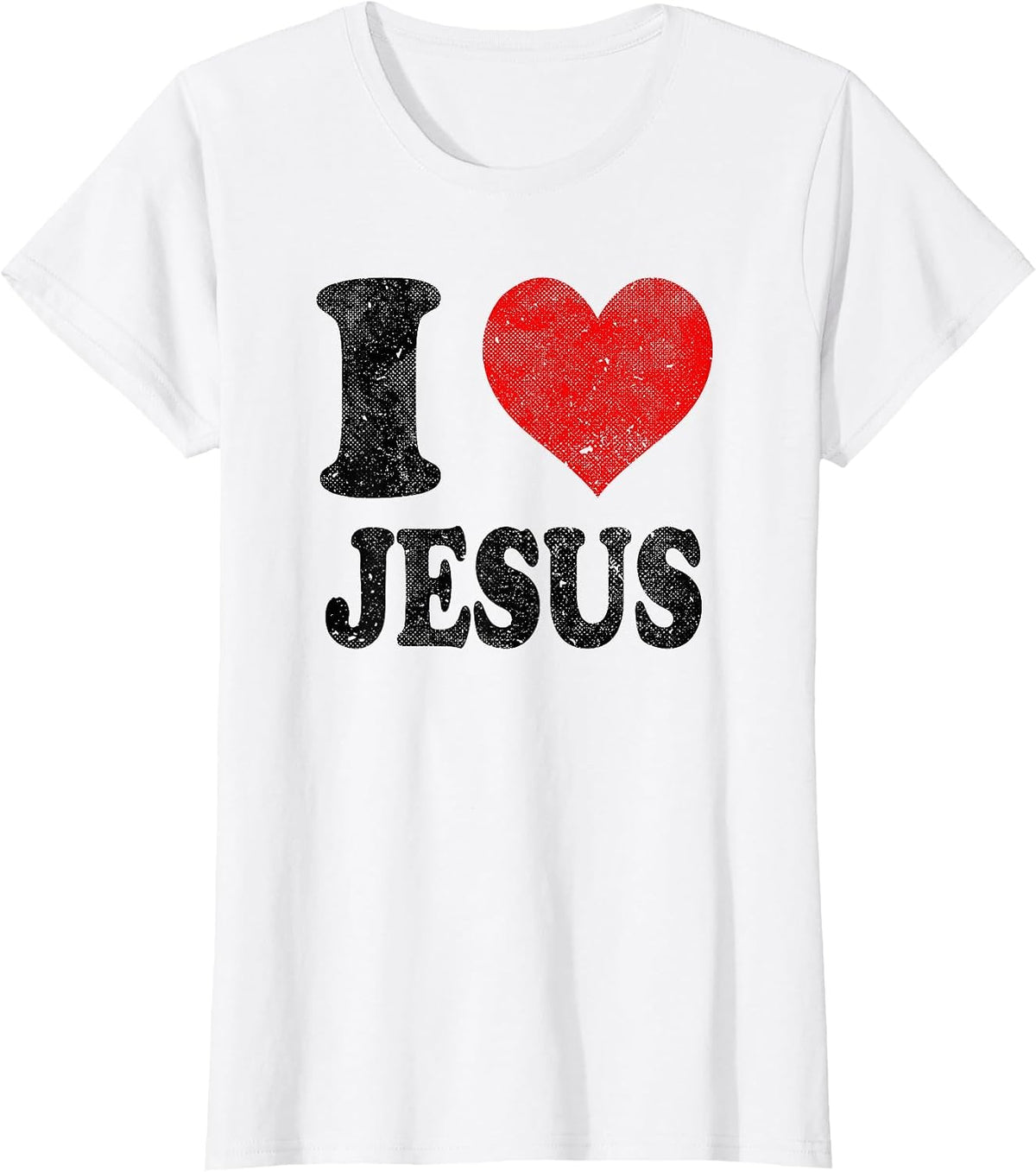 I Love Jesus Vintage T-Shirt - White