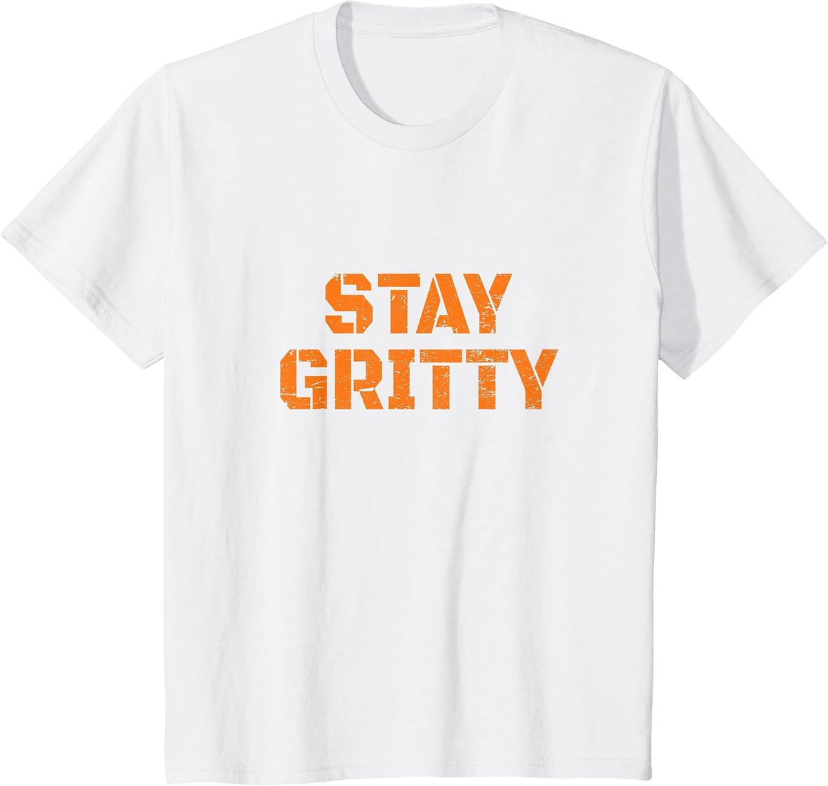 Stay Gritty Funny Ice Hockey Philly Vintage T-Shirt - White