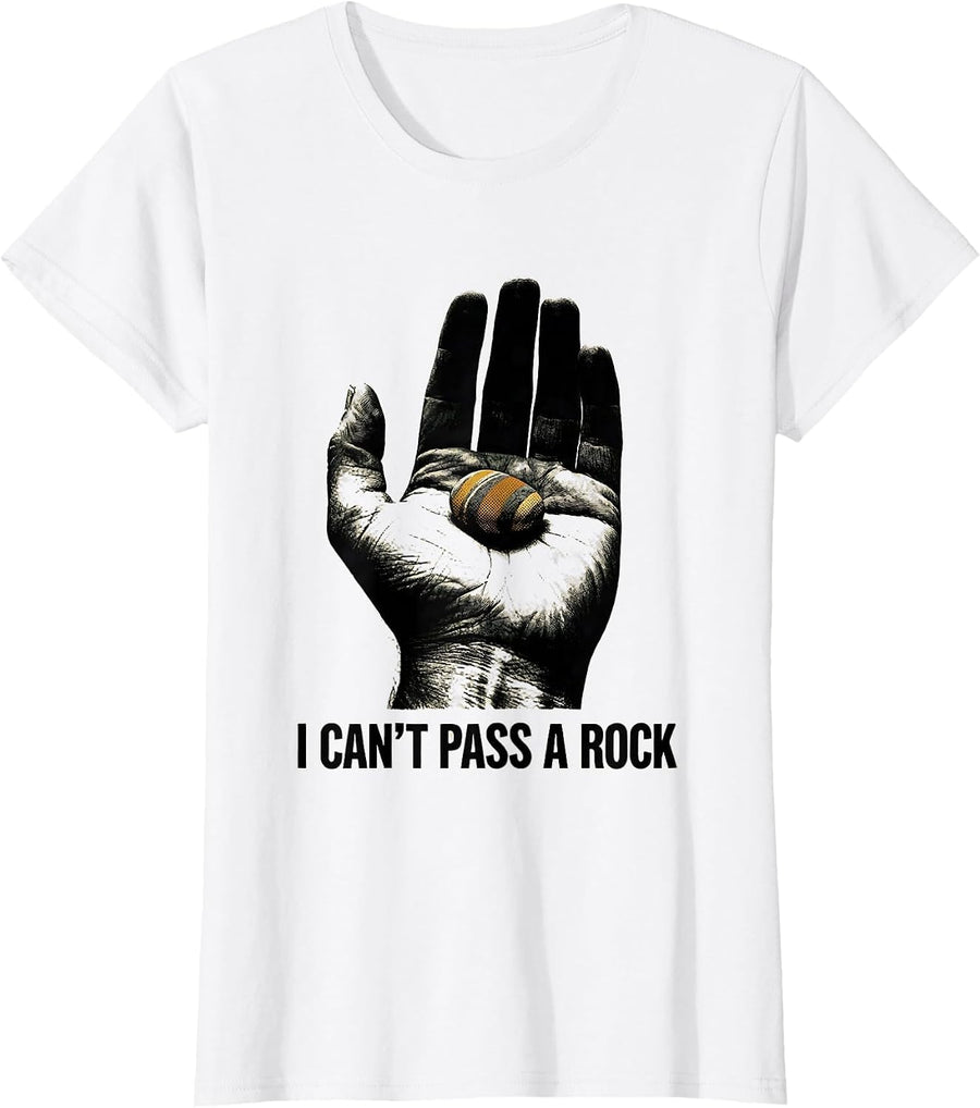 Women's I Can't Pass A Rock Funny Rock Collector Geologist Humor T-Shirt - White