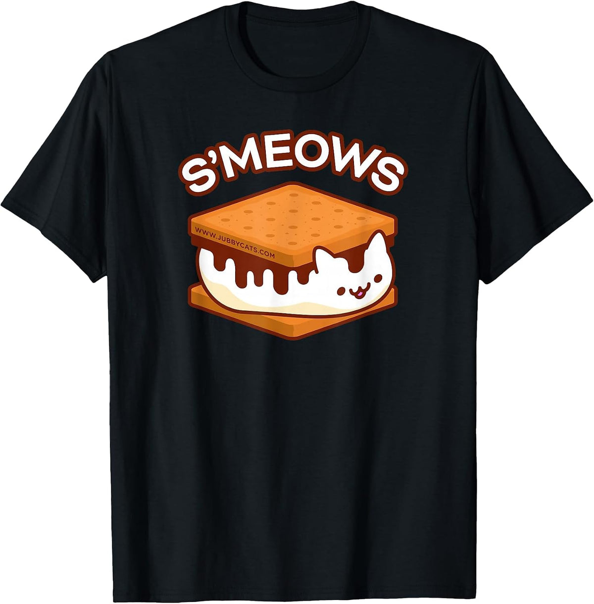 S'MEOWS - Cat S'Mores T-Shirt - Black