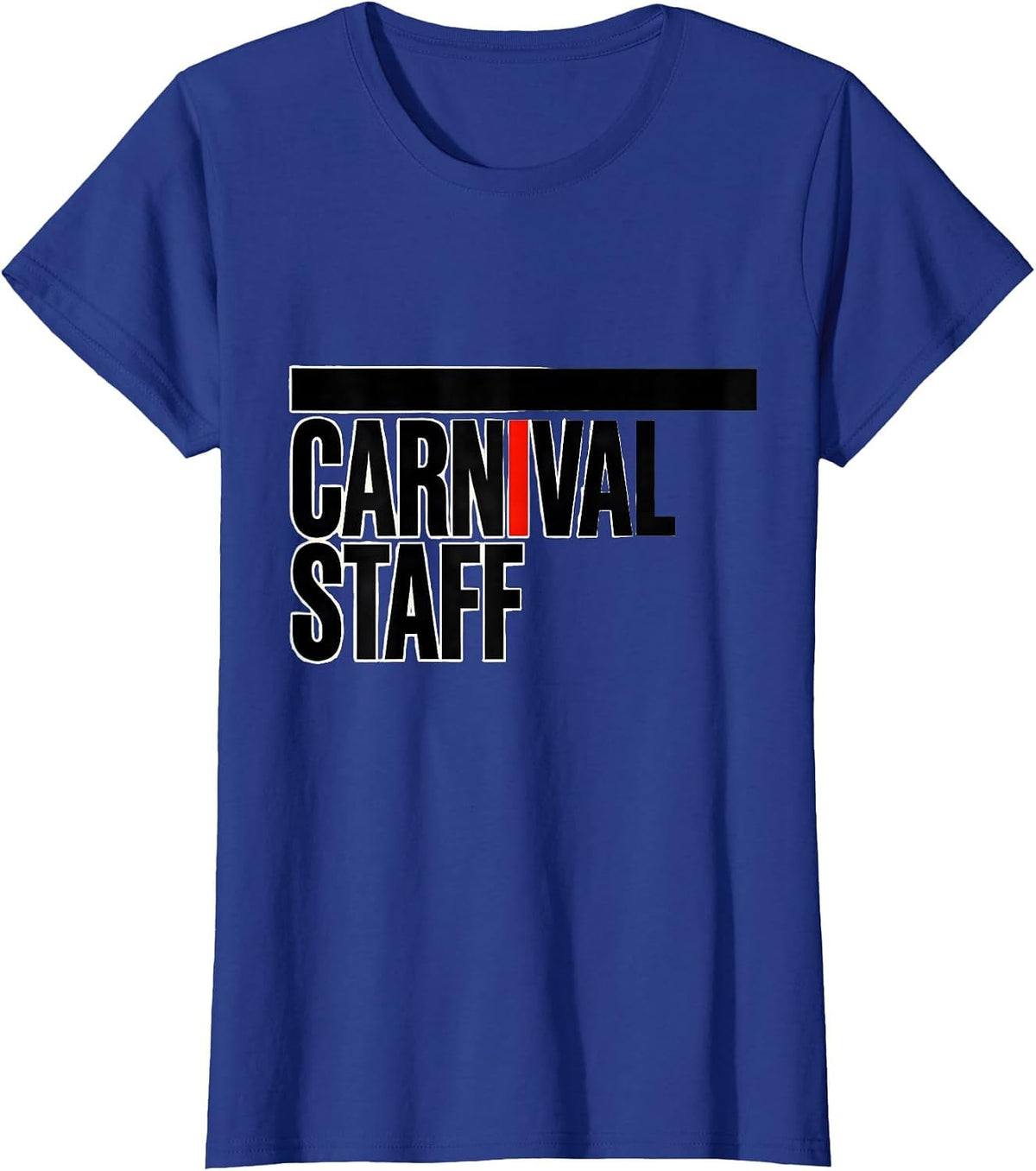 Women's Carnival Staff Funny Circus Party Costume Circus Theme T-Shirt - Royal Blue