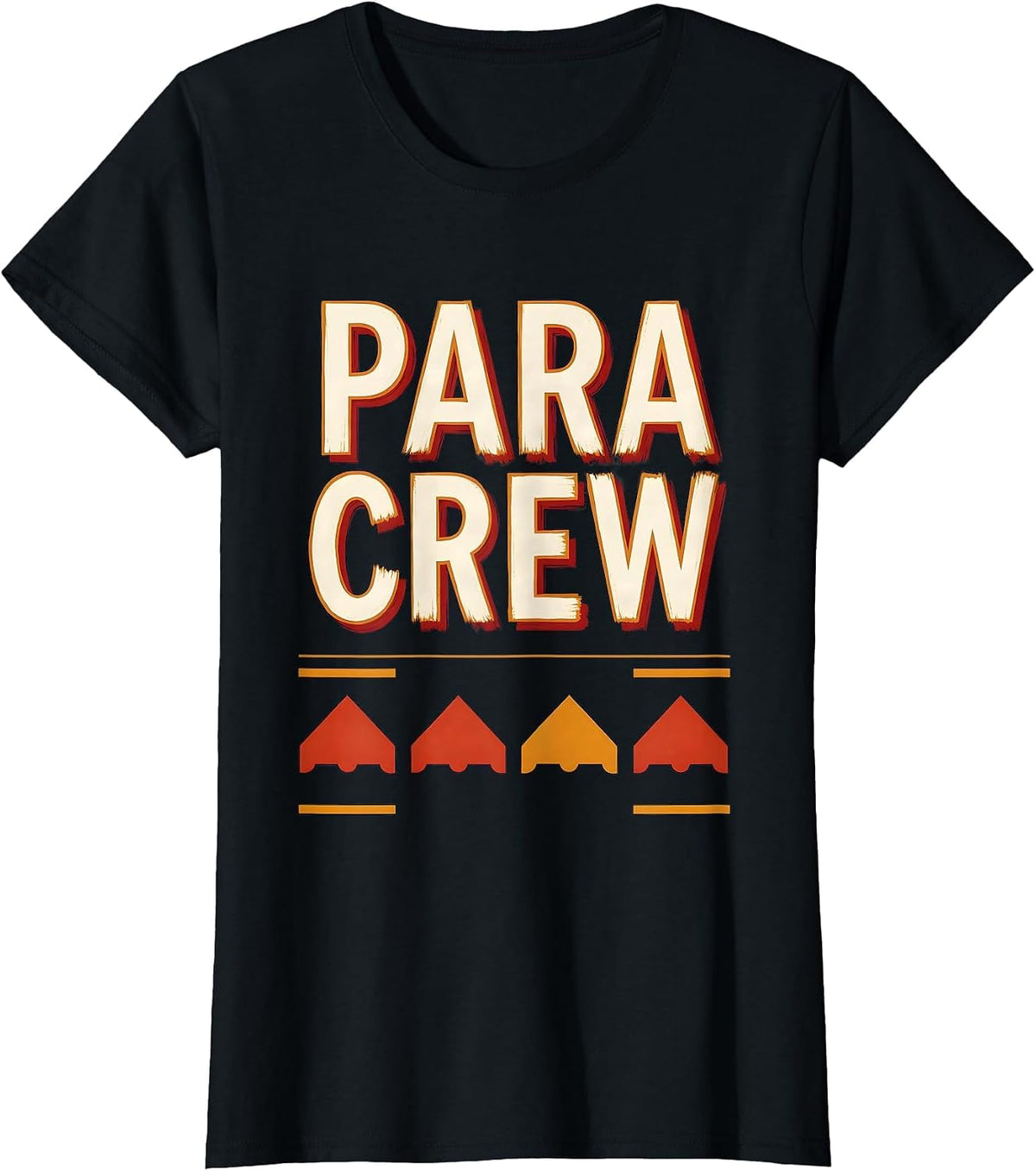 Para Crew Sign Painter Showcard Teacher Appreciation T-Shirt - Black