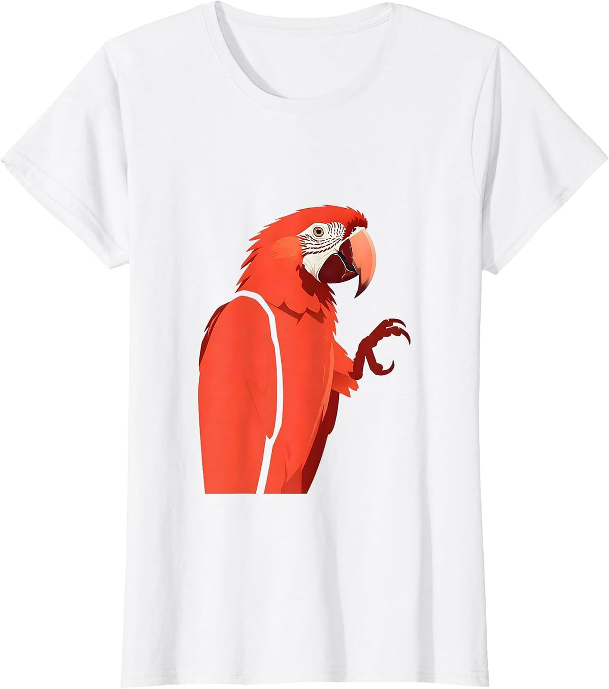 Parrot Refusing To Repeat Funny Graphic Design T-Shirt - White
