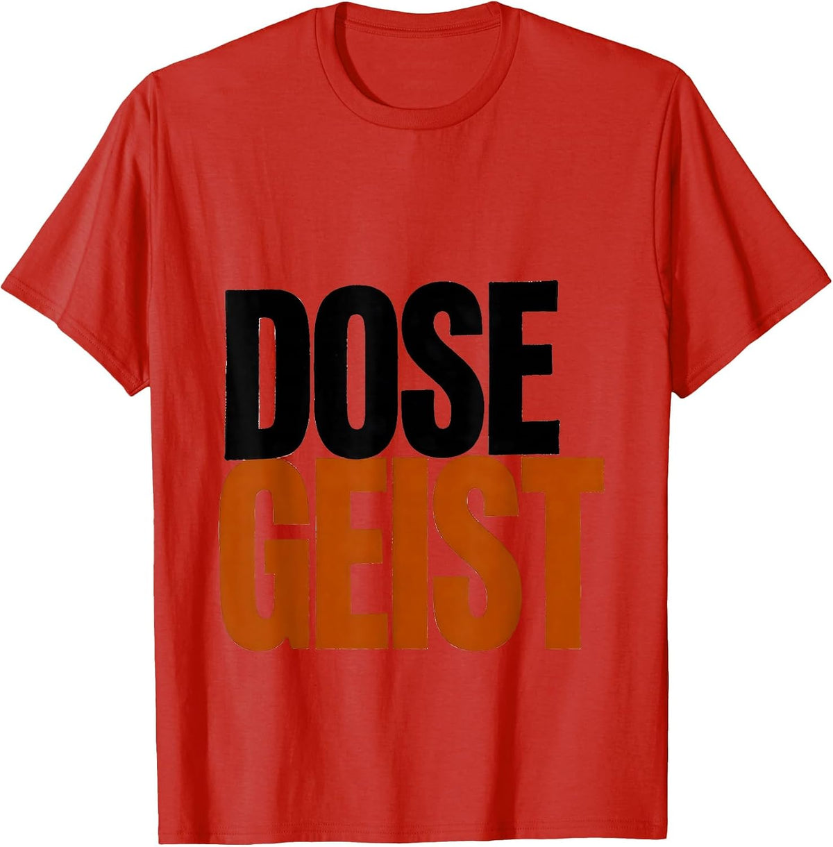 Men's Dosegeist Minimalist Pharmacy Staff Halloween Humor T-Shirt - Red