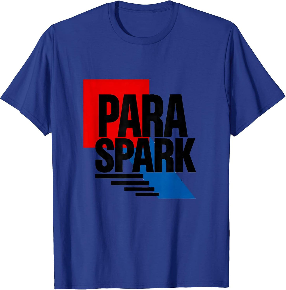 Para Spark Bauhaus Modernist Paraprofessional Appreciation T-Shirt - Royal Blue
