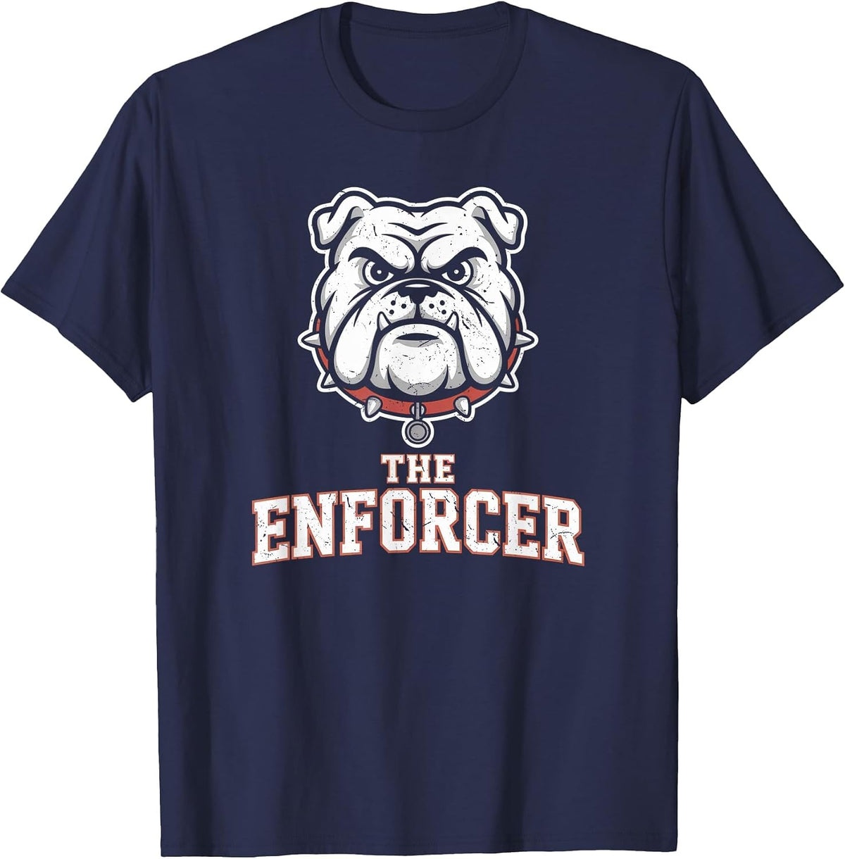 The Enforcer Funny Vice Principal School Discipline T-Shirt - Navy Blue