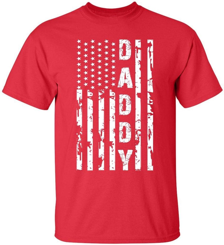 Kropsis Daddy American Flag Men's T-Shirt - Red