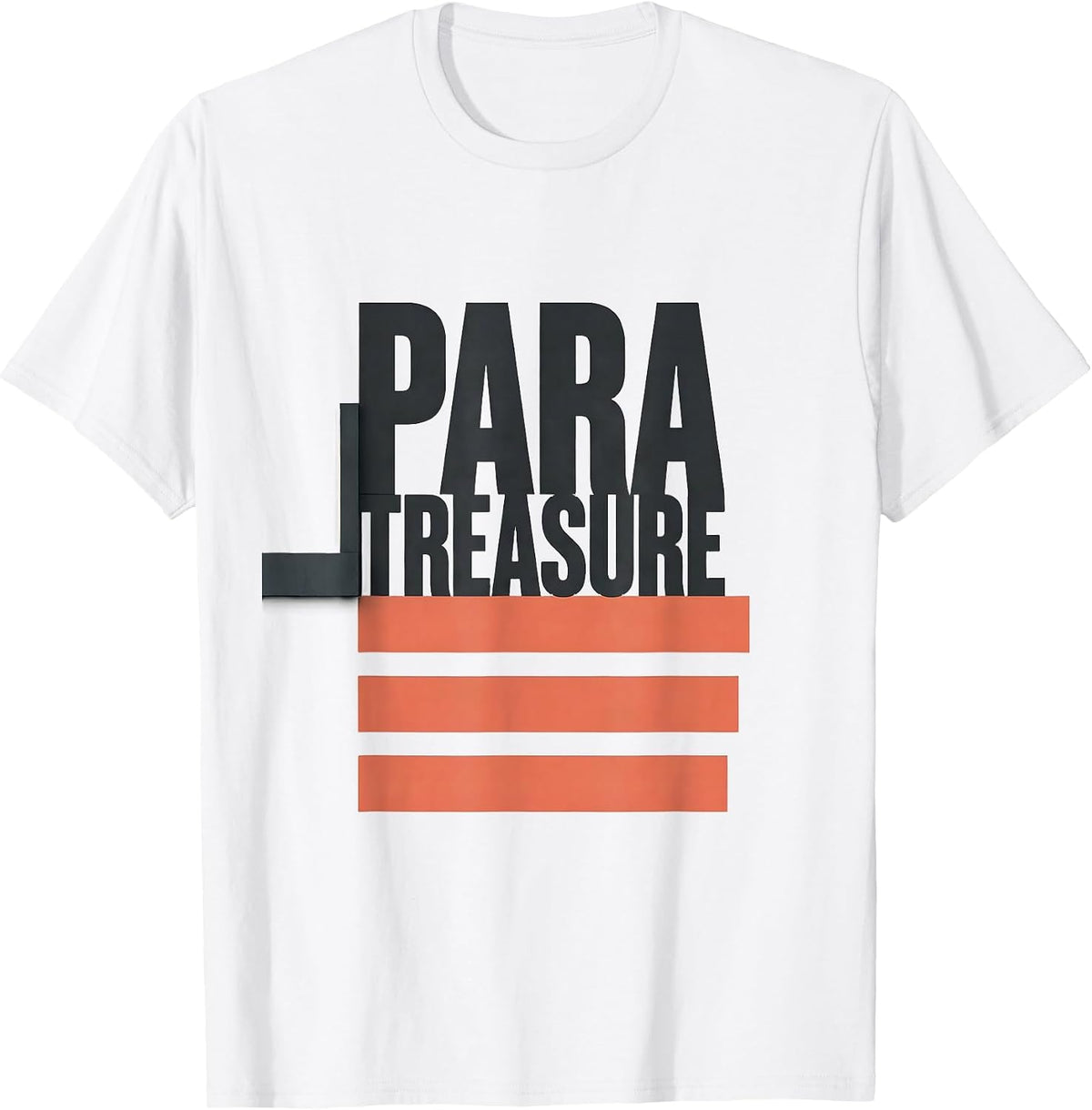 Men's Para Treasure Minimalist Paraprofessional Appreciation Back T-Shirt - White