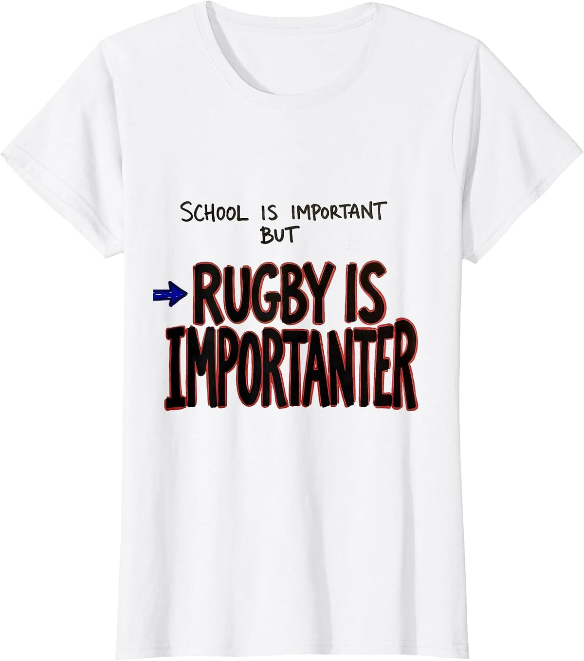 Women's School Is Important But Rugby Is Importanter Youth T-Shirt - White