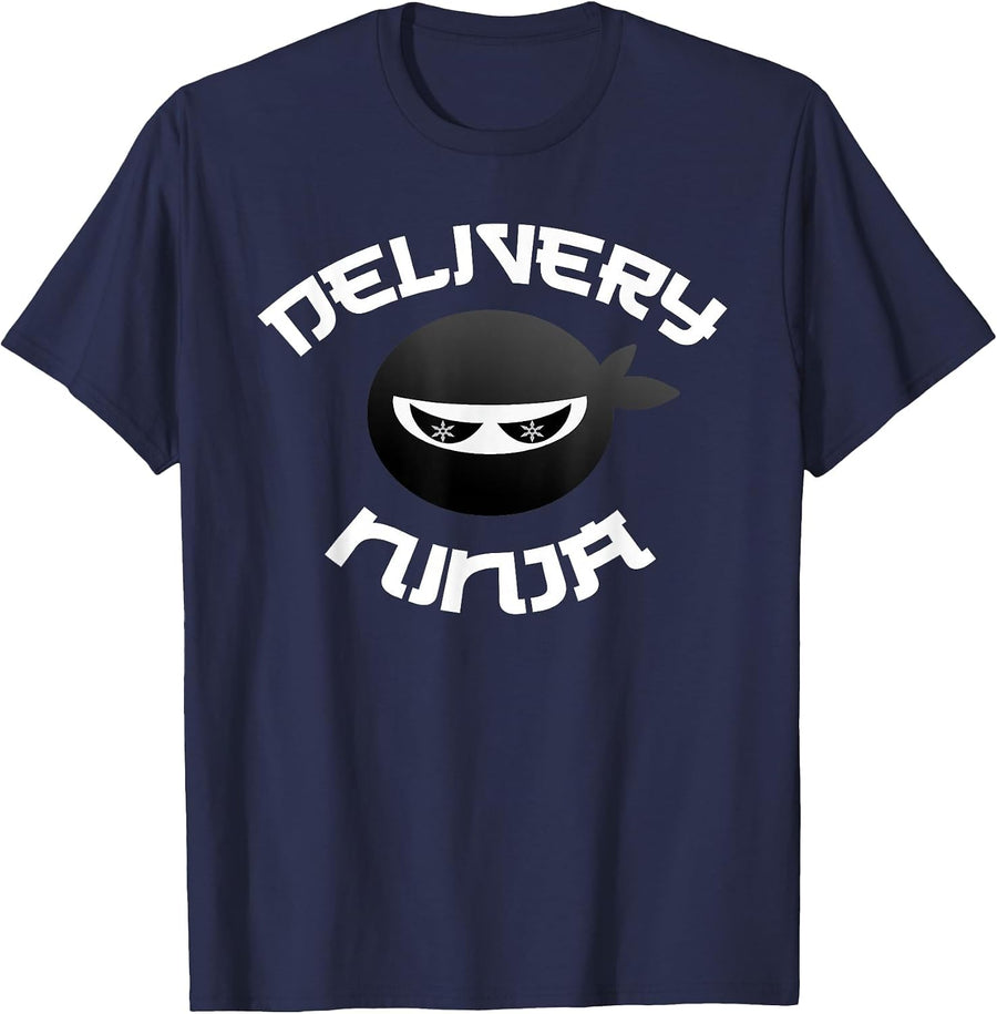 Pizza Mailman Truck Driver Multitasking T-Shirt - Navy Blue