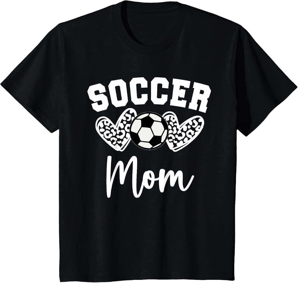 Soccer Mom Matching Family Soccer T-Shirt - Black