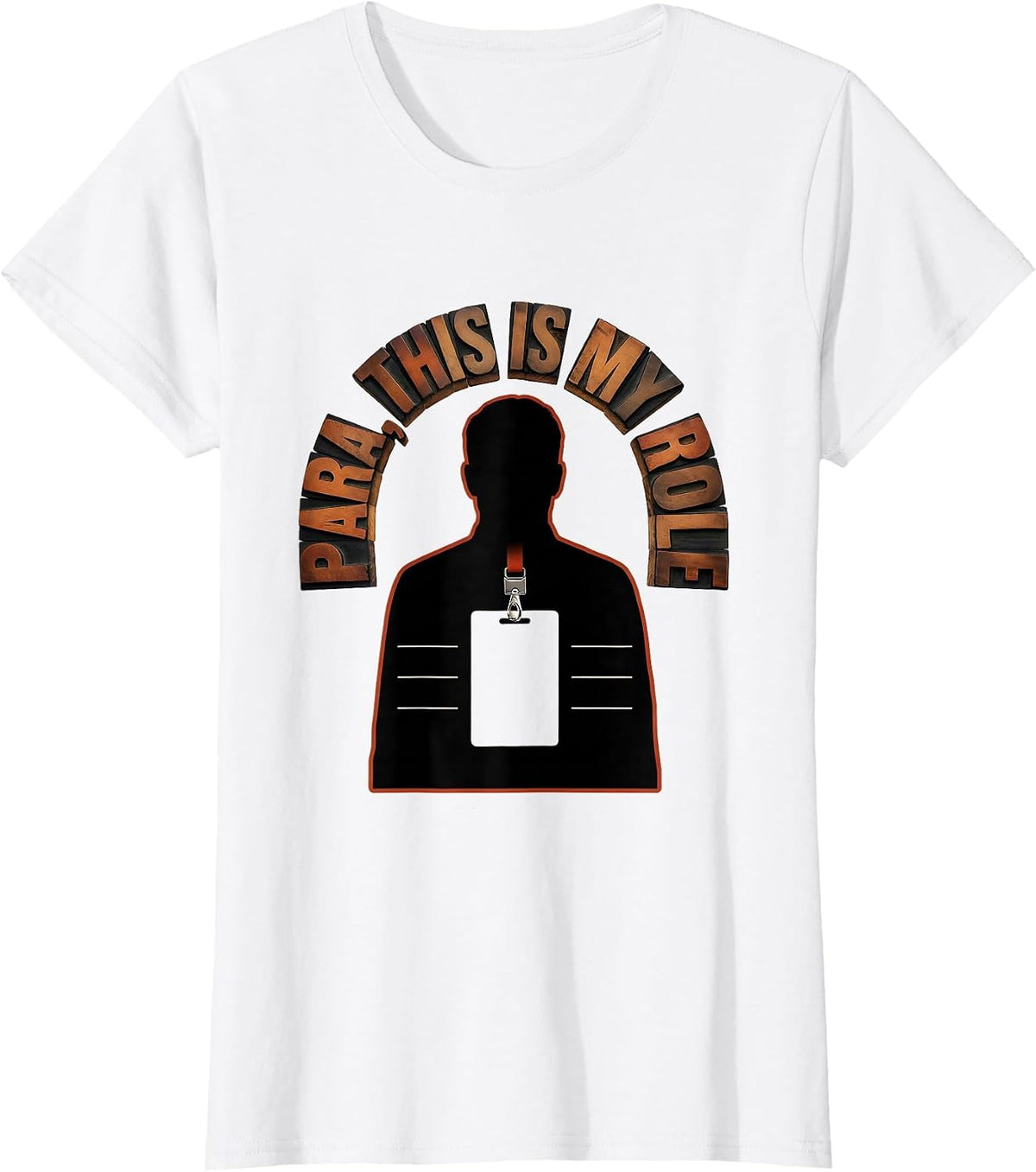 Para This Is My Role Funny Paraprofessional School Staff T-Shirt - White