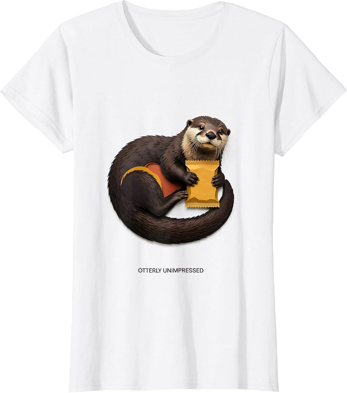 Women's Otterly Unimpressed Funny Otter Lover Gifts For Otter T-Shirt - White