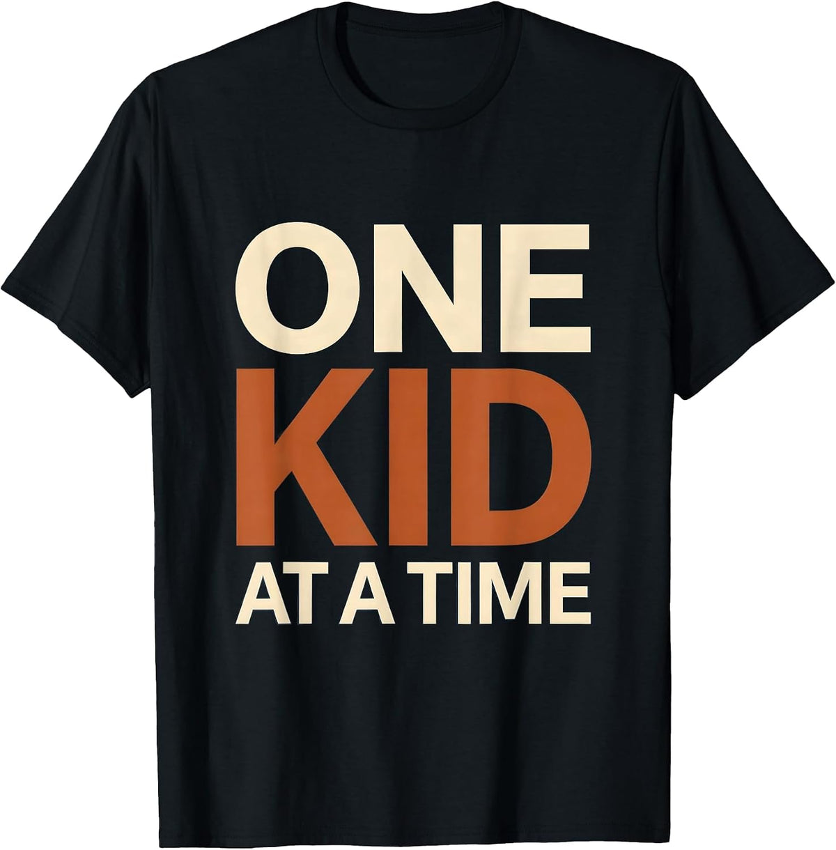 Men's One Kid at a Time Paraprofessional Design T-Shirt - Black