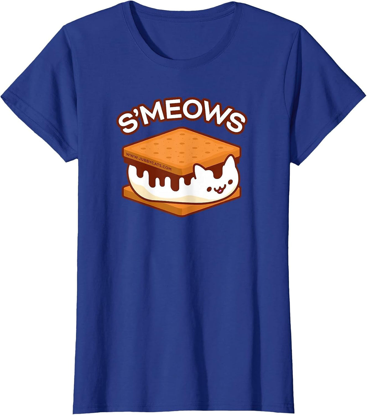 S'MEOWS - Cat S'Mores T-Shirt - Royal Blue