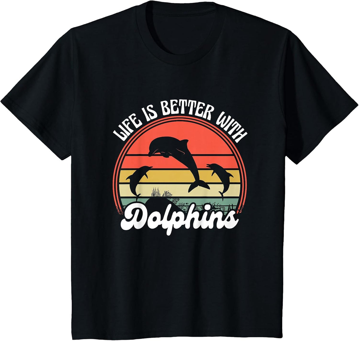 Dolphin Lover Cute Sea Ocean Animals Funny Dolphin Trainer T-Shirt - Black