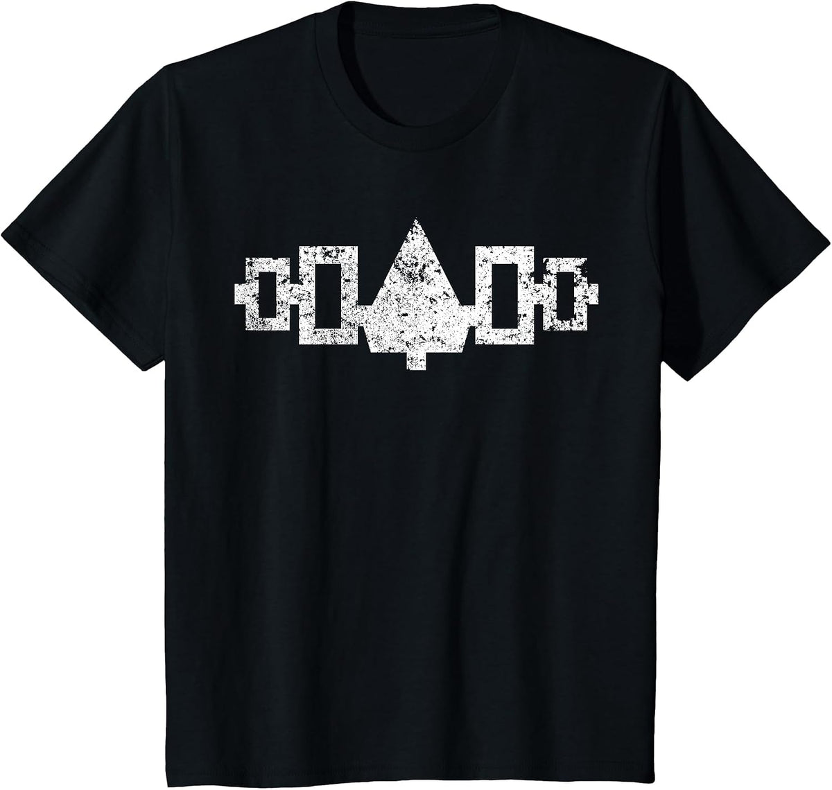 Iroquois Hiawatha Belt Design Distressed T-Shirt - Black