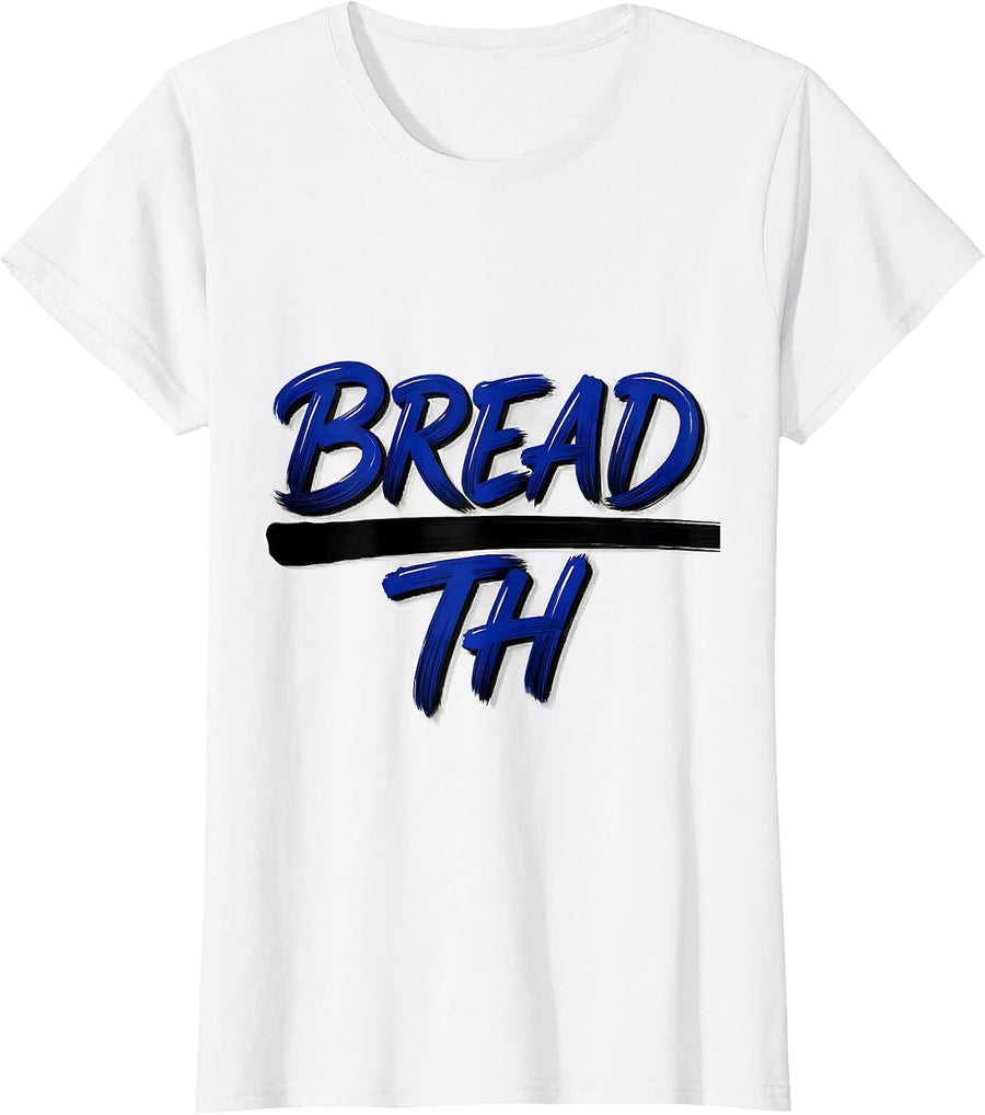 Women's Bread-th Dyslexia Teacher Humor SPED Specialist T-Shirt - White