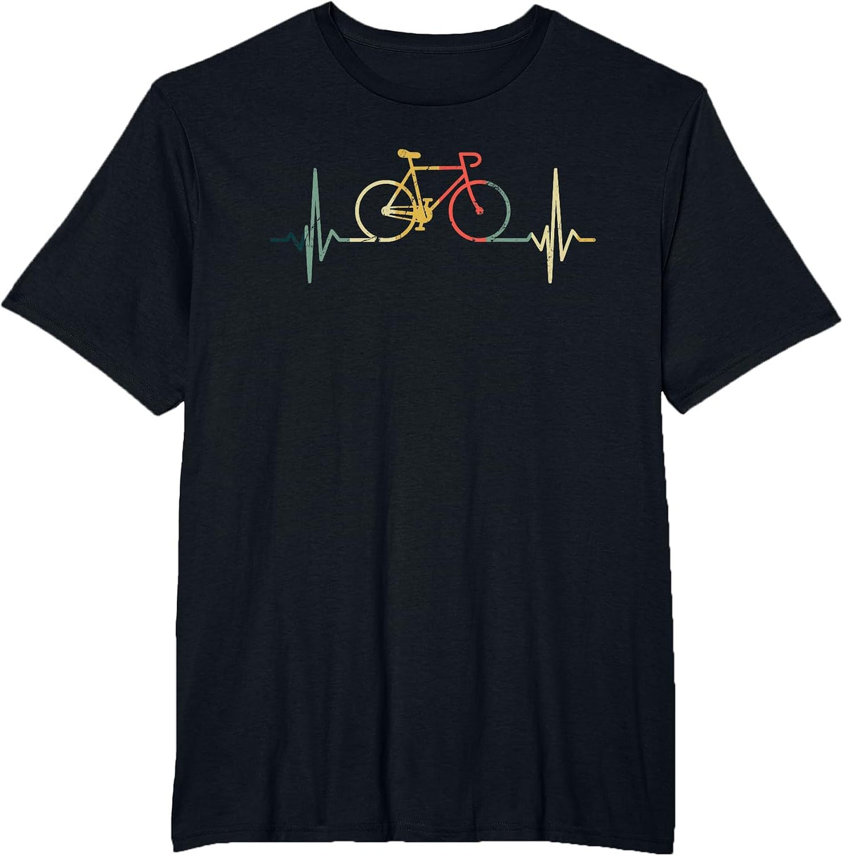 Cyclist Heartbeat Cycling T-Shirt - Black