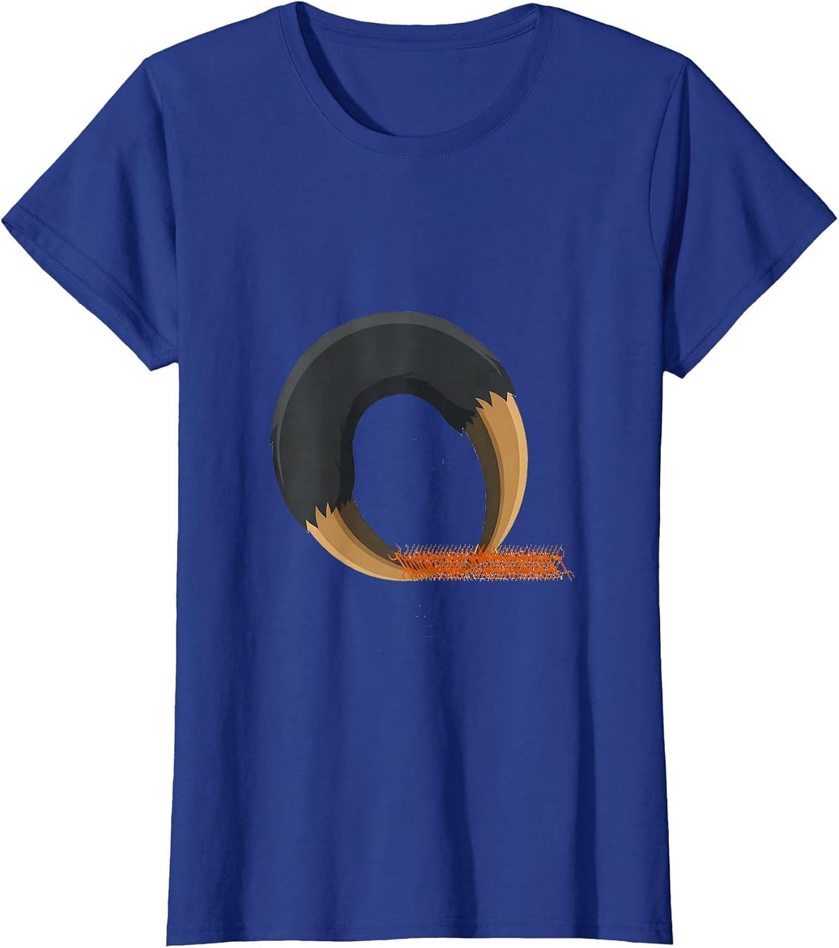 Women's Hooked Sloth Barrier Funny Lazy Humor Gift T-Shirt - Royal Blue