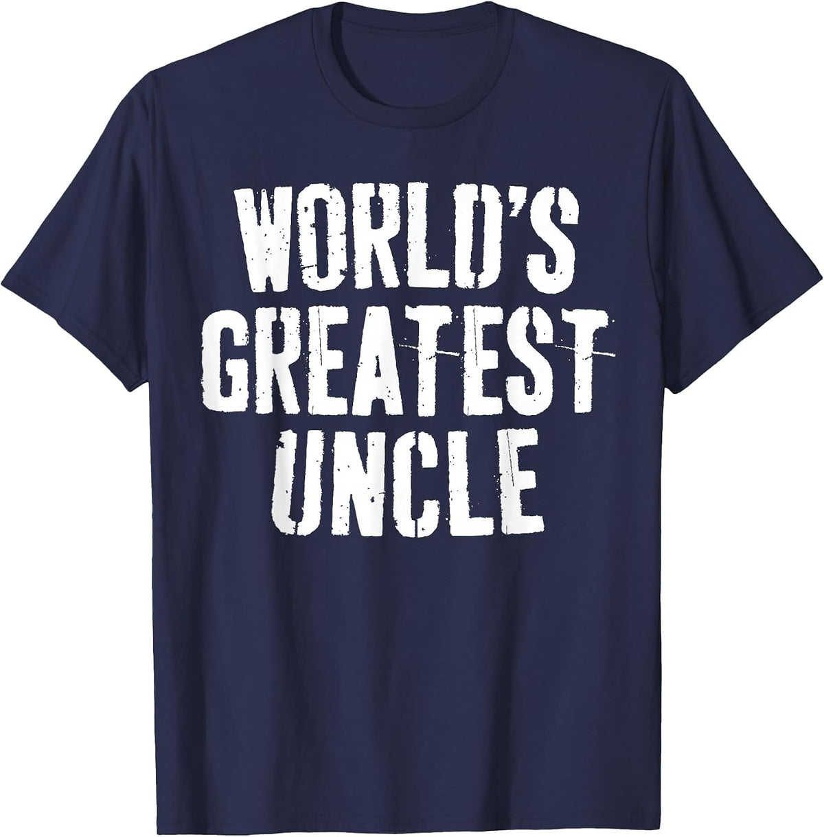 World's Greatest Uncle Shirt Best Uncle Men Fathers Day T-Shirt - Navy Blue