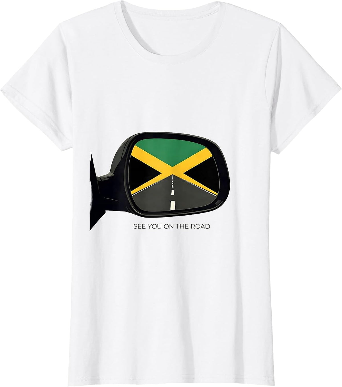 See You On The Road Editorial Conceptual Jamaican Carnival T-Shirt - White