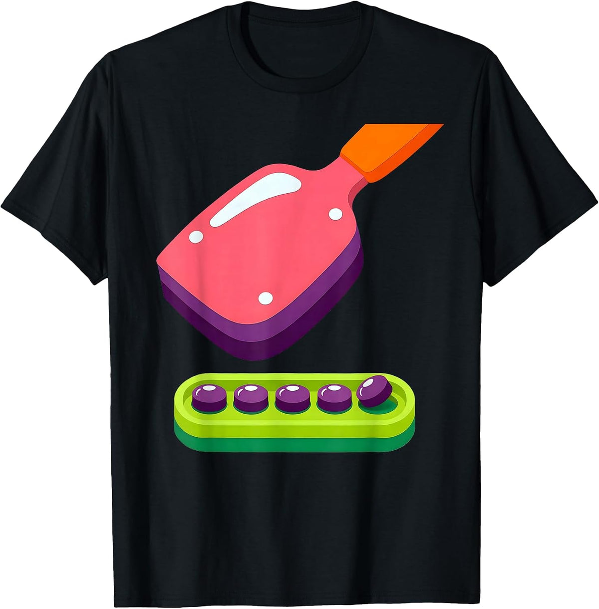 Men's Oversized Counting Spatula Pharmacy Tech Humor Cute T-Shirt - Black