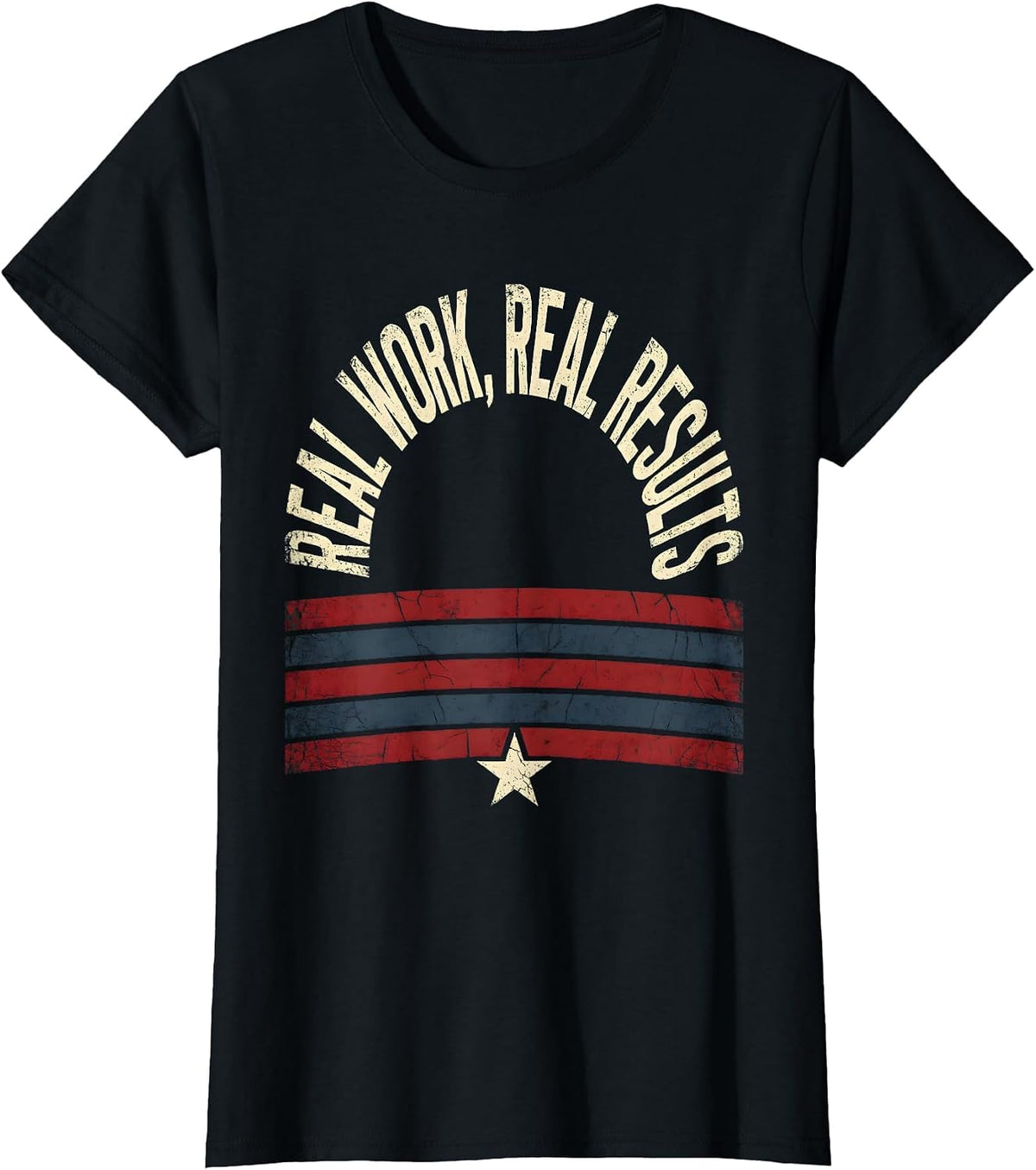 Real Work Real Results Paraprofessional Design T-Shirt - Black