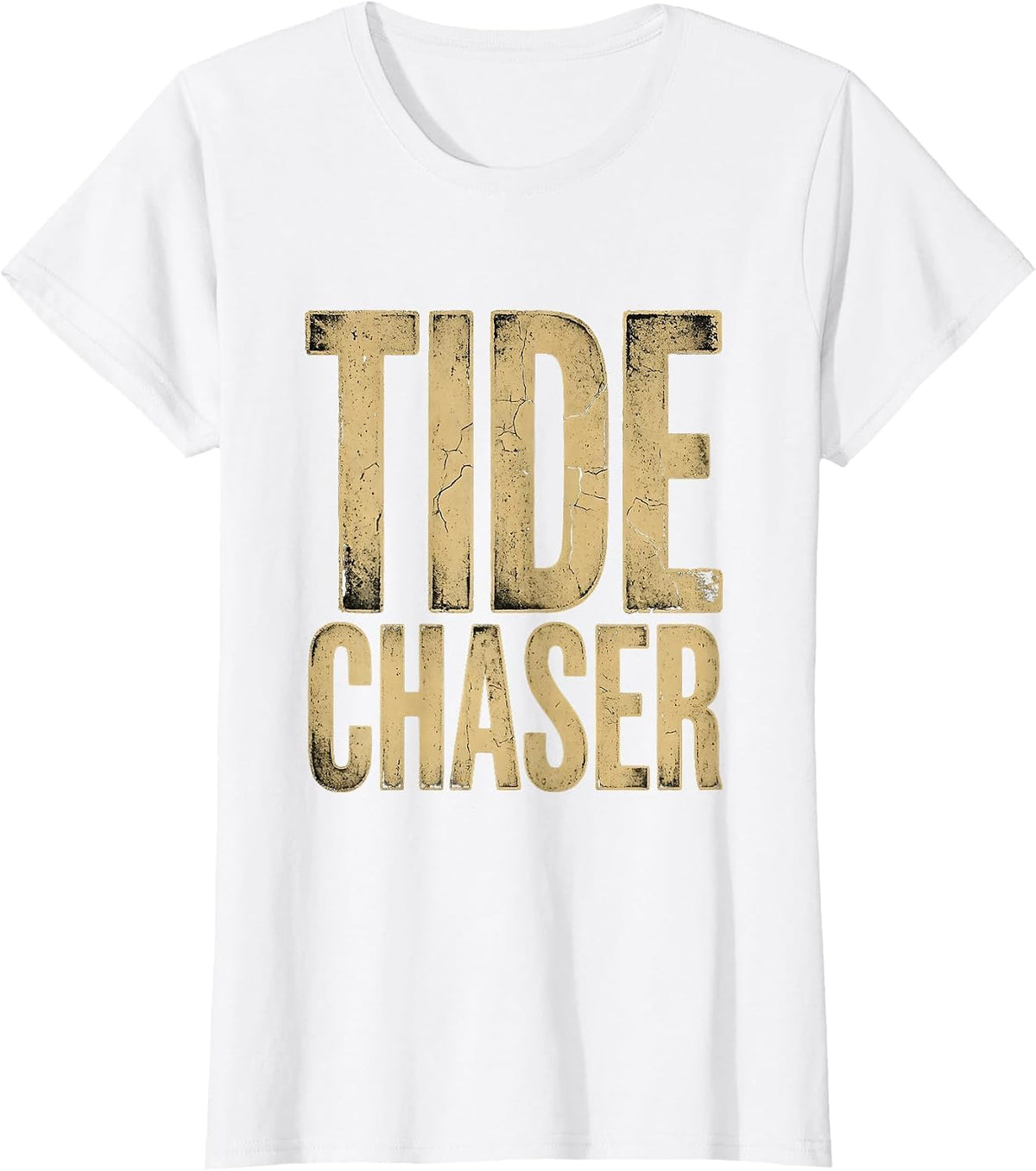 Tide Chaser Beach Men Coastal Wave Design T-Shirt - White
