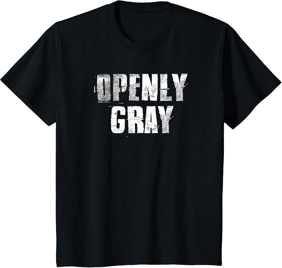 Openly Gray Natural Hair Ladies Women's T-Shirt - Black