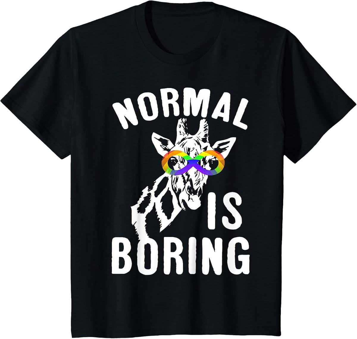 Autism Awareness Shirts Normal is Boring Infinity Symbol T-Shirt - Black