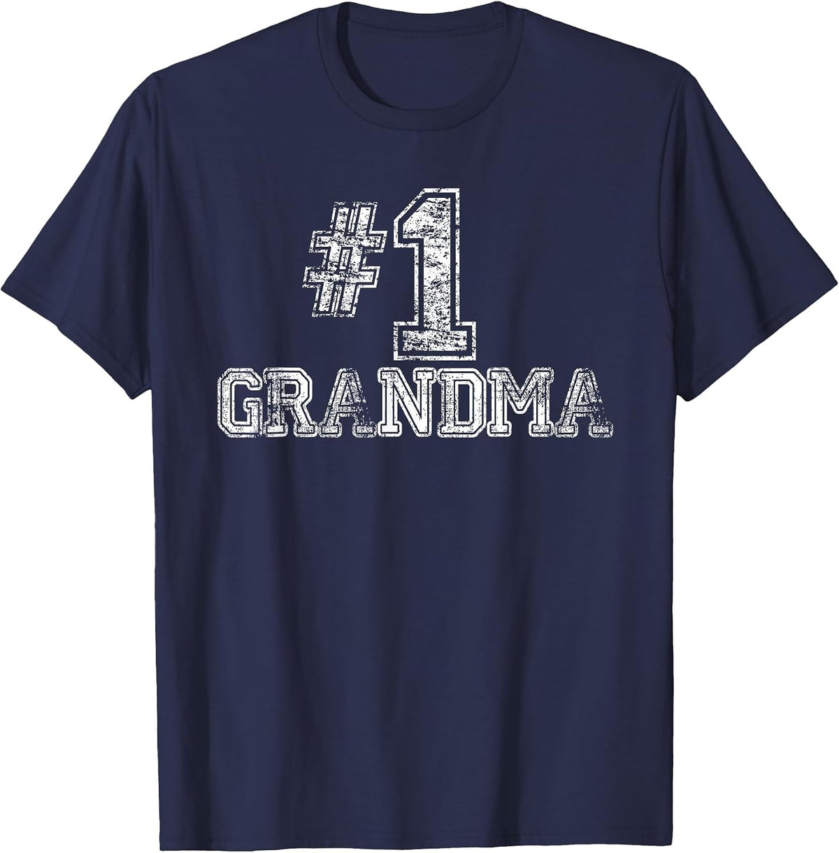 #1 Grandma - Number One T-Shirt - Navy Blue