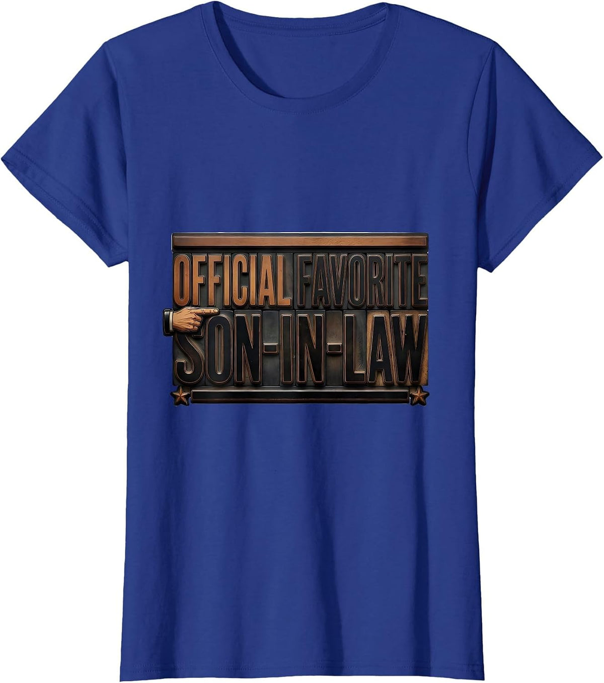Women's Official Favorite Son-In-Law Funny In-Law Family Humor T-Shirt - Royal Blue