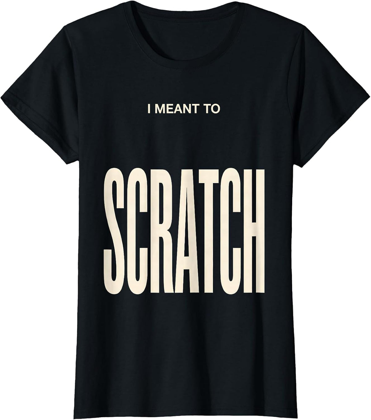 I Meant To Scratch Funny Billiards Pool Player Gift T-Shirt - Black