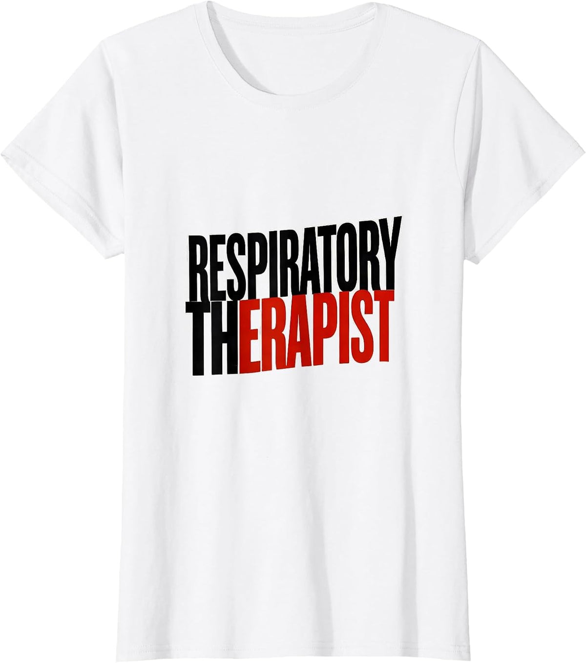 Respiratory Therapist Minimalist RT Professional Pride T-Shirt - White