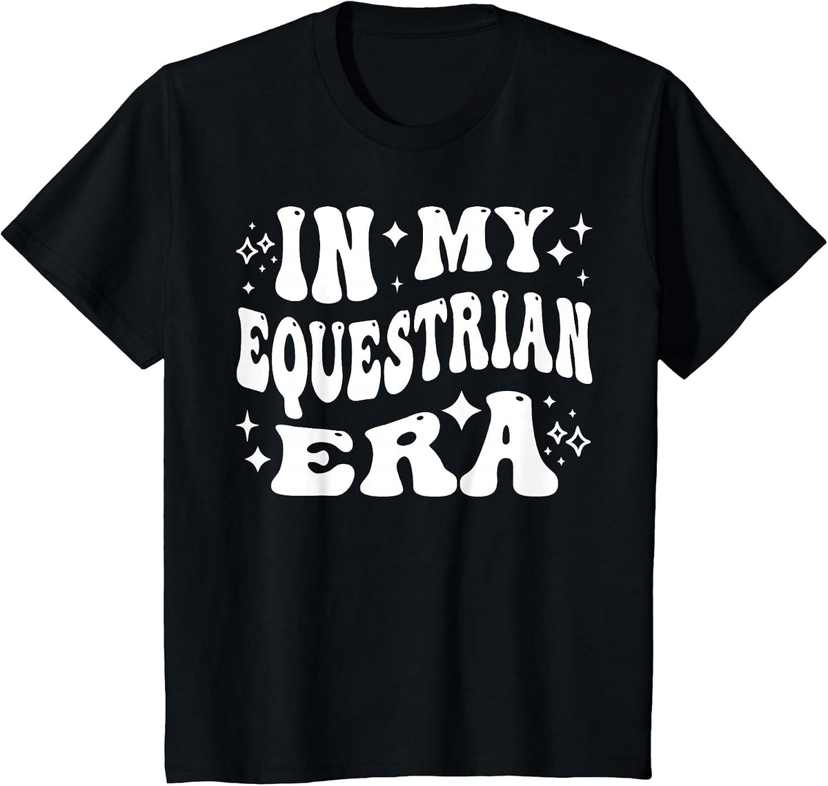 in My Equestrian Era Horse Rider Barn Life Passion T-Shirt - Black