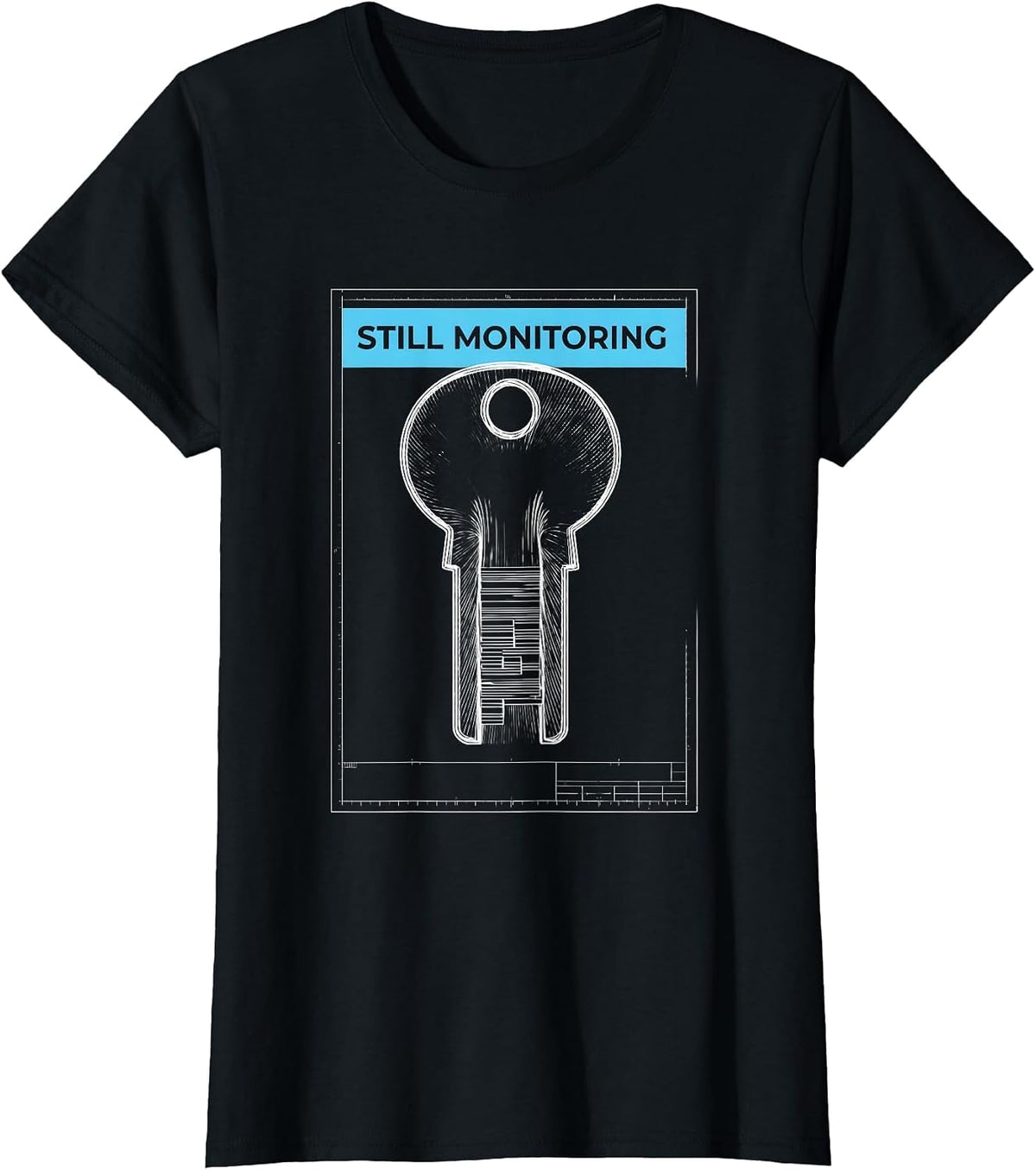 Still Monitoring Funny Ham Radio Operator Hobbyist Gift T-Shirt - Black