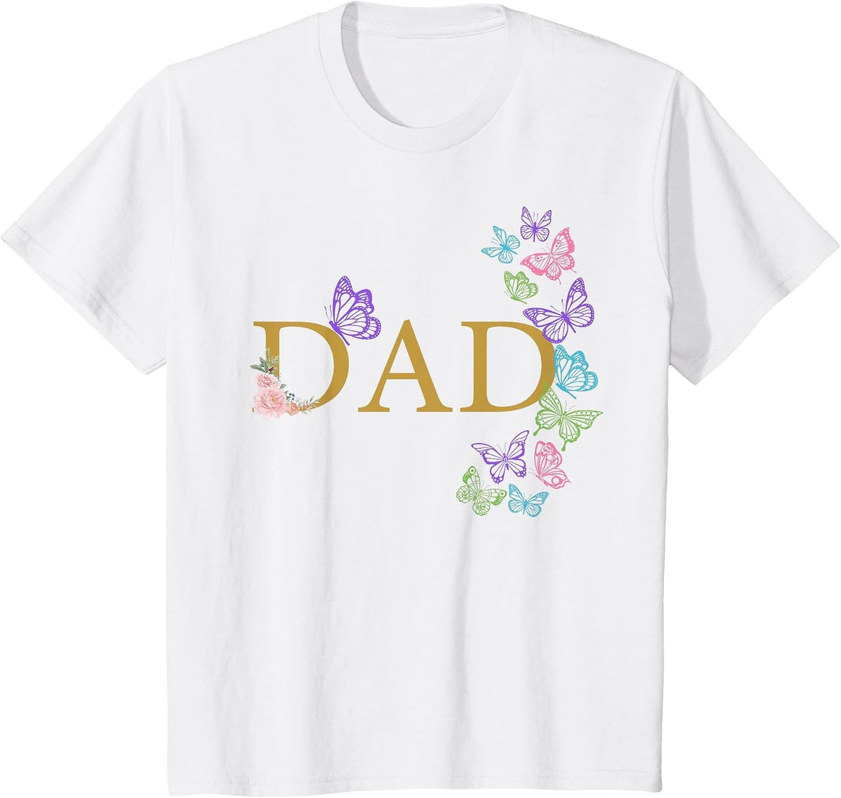 Dad of The Birthday for Girl Butterfly Family 1st Birthday T-Shirt - White