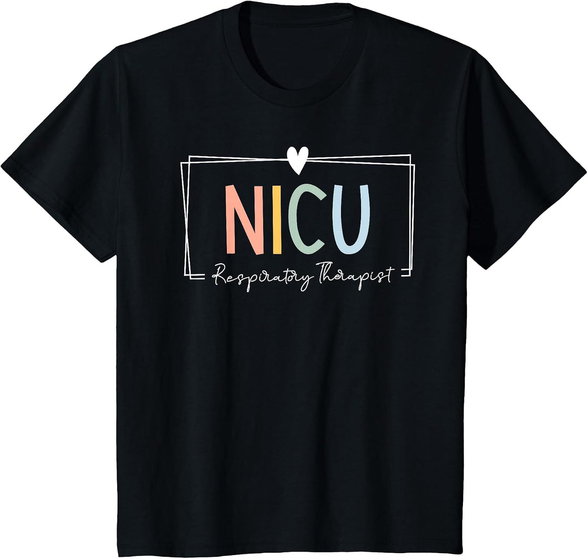 NICU Respiratory Therapist NICU RT ICU Neonatal Tiny Humans T-Shirt - Black